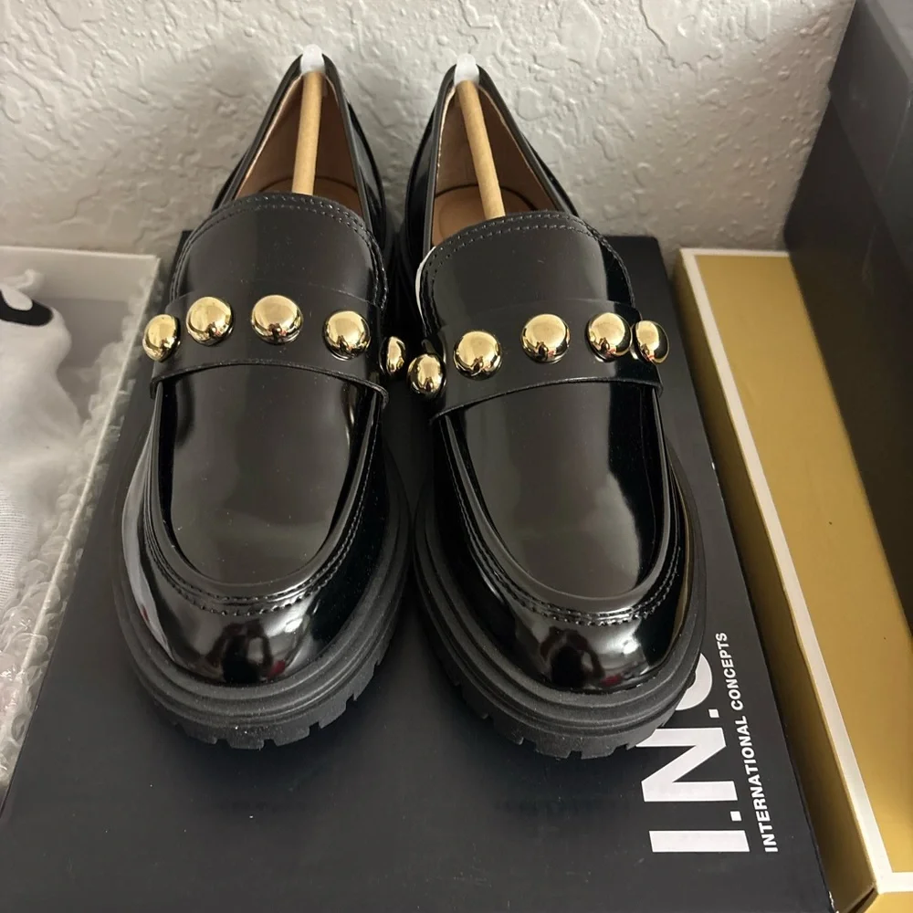 INC International Concepts Women's Brea Lug Sole Loafers - Picture 4 of 10